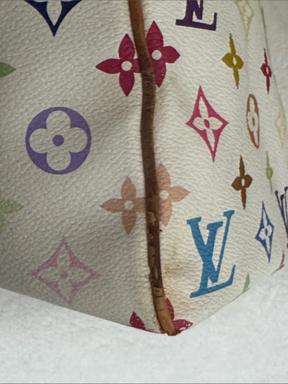 Louis Vuitton Aurelia Murakami Collection Multicolor Monogram Shoulder Authentic